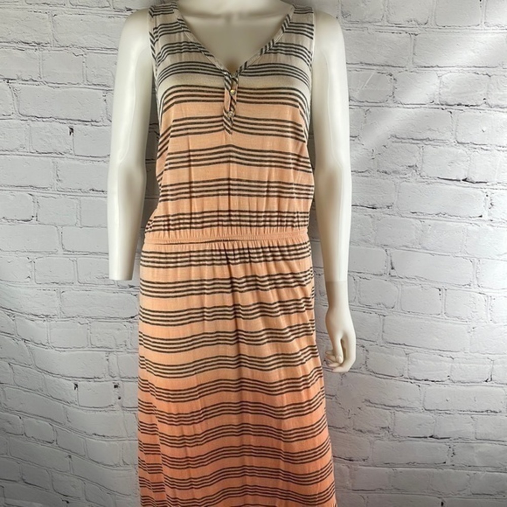 UEC LA Made striped ombré maxi dress small